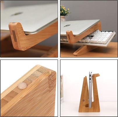 Wooden Wall Shelf Decoration Description Laptop Stand Compatible with Any Laptops