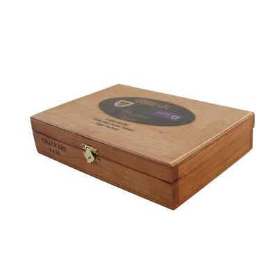 FSC Certified Handmade Wood Cigarette Box with Customized Logo Printing and Packaging