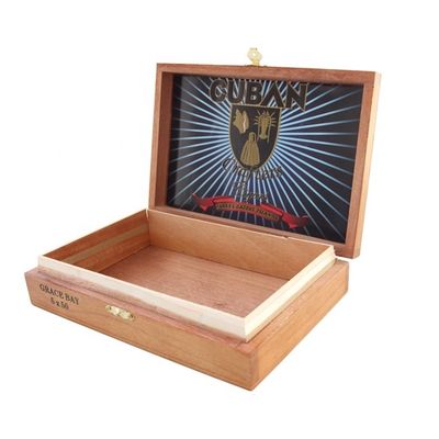 FSC Certified Handmade Wood Cigarette Box with Customized Logo Printing and Packaging