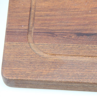 Functional Solid Wood Cutting Board with Handle Custom Size Sustainable Printing Burned