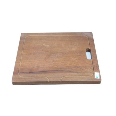 Functional Solid Wood Cutting Board with Handle Custom Size Sustainable Printing Burned