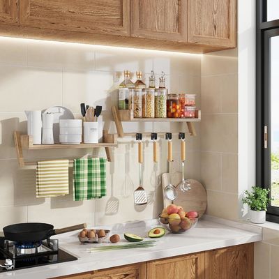 General Home Furniture Bathroom Shelves Over Toilet U-Shaped Hanging Shelves for Wall