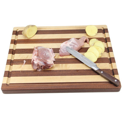 Customized Size Kitchenware Multi-functional Solid Wood Chopping Board with Handle
