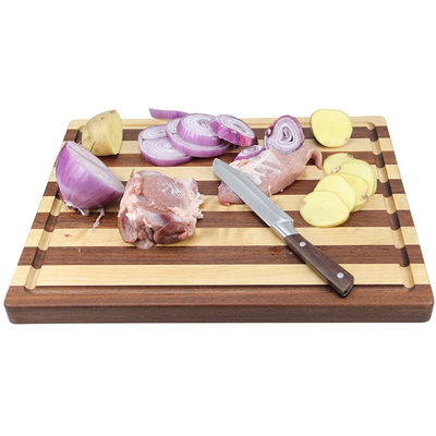 Customized Size Kitchenware Multi-functional Solid Wood Chopping Board with Handle