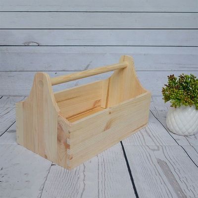 Customized Logo Acceptable and Printing Laser Engrave Wooden Tool Box for Crafts Storage