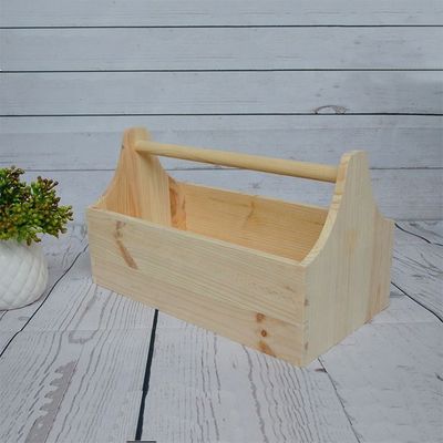 Customized Logo Acceptable and Printing Laser Engrave Wooden Tool Box for Crafts Storage