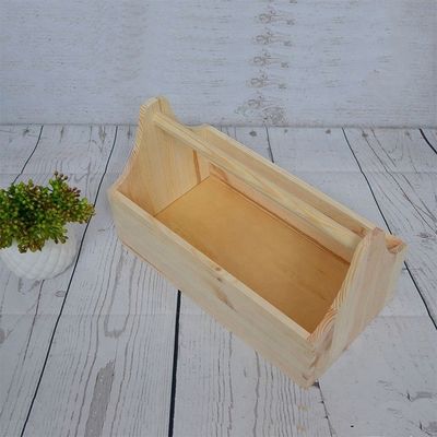 Customized Logo Acceptable and Printing Laser Engrave Wooden Tool Box for Crafts Storage