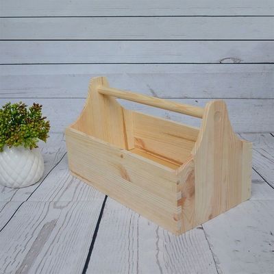 Customized Logo Acceptable and Printing Laser Engrave Wooden Tool Box for Crafts Storage