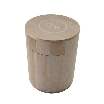 Europe Vitalucks Unfinished Small Wooden Painted Wooden Plain Color Cylinder Box