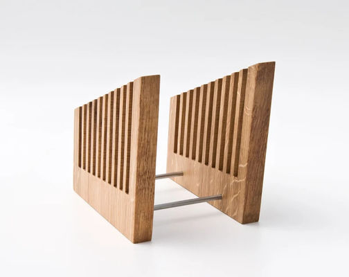 Office Desk Organization Made Stylish with Wooden File Holder and Printing Function