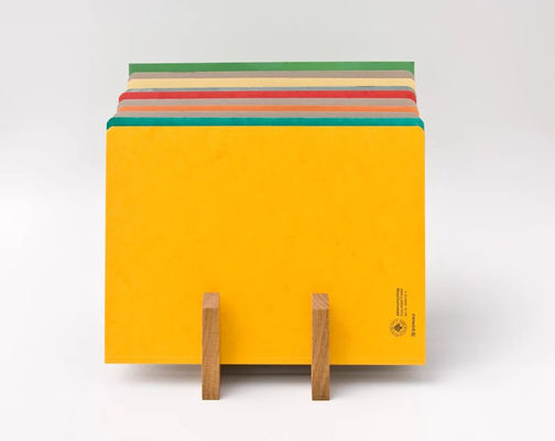 Office Desk Organization Made Stylish with Wooden File Holder and Printing Function