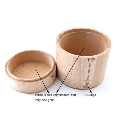 Handmade Solid Wood Candle Jar Vintage Design Painted Technique Oak Material Hot Item
