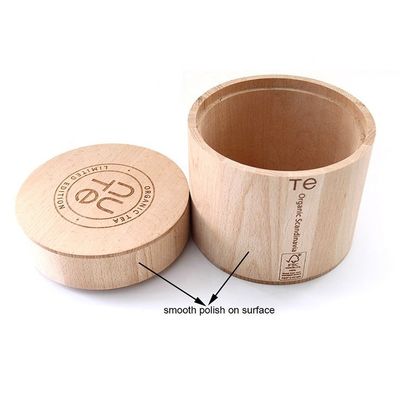 Handmade Solid Wood Candle Jar Vintage Design Painted Technique Oak Material Hot Item