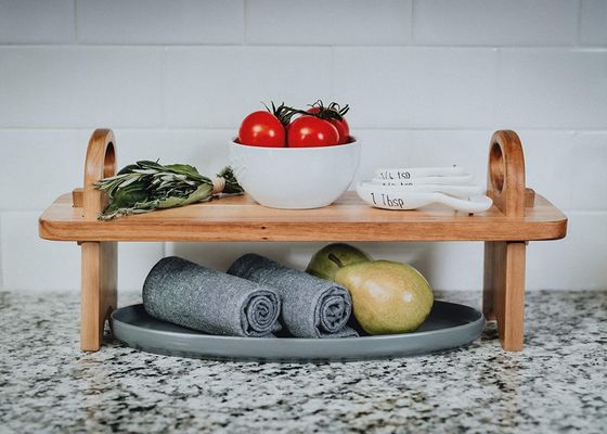 Customized Logo Elegant Hand-Finished Home decor Counter Shelf Organizer Cheese Board