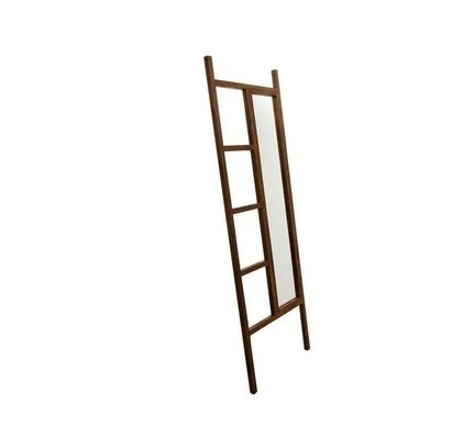 Bathroom Leaning Dressing Mirror Ladder Modern Design Style Wooden Frame with Mirror