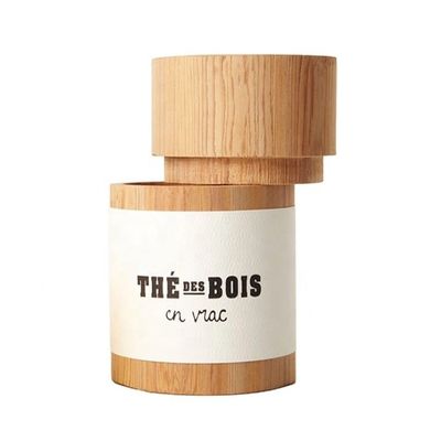 Wooden Tea Storage Box Canister Cask for Tea Coffee Candy Embossing Printing Handling