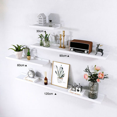 NO Inflatable Rustic Beech Wood Shelves for Wall Mounted Storage and Home Decoration