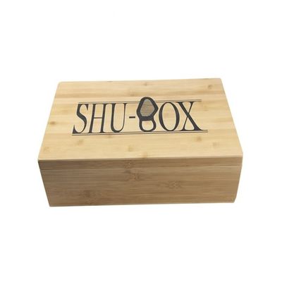 Wooden Structure Custom Handmade Rectangle Shoe Box With Laser Engraved Printing