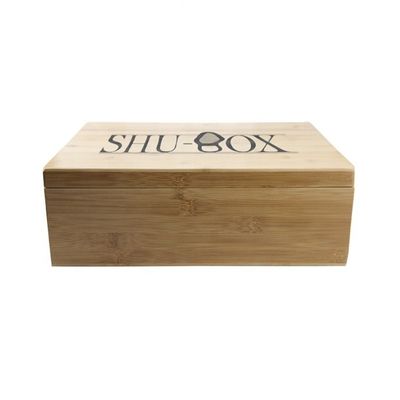 Wooden Structure Custom Handmade Rectangle Shoe Box With Laser Engraved Printing