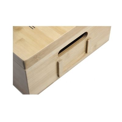 Wooden Structure Custom Handmade Rectangle Shoe Box With Laser Engraved Printing