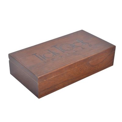 Customizable Logo and Color Wooden Cigarette Case with Varnished Finish