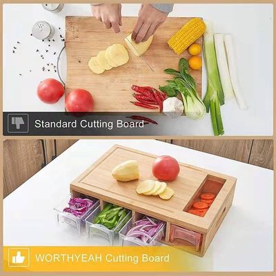 Customized Logo Acceptable Wooden Plain Color Cutting Board for Kitchen Multifunction