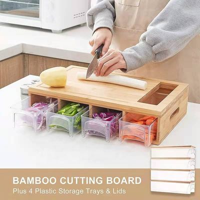 Customized Logo Acceptable Wooden Plain Color Cutting Board for Kitchen Multifunction