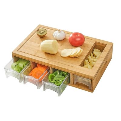 Customized Logo Acceptable Wooden Plain Color Cutting Board for Kitchen Multifunction