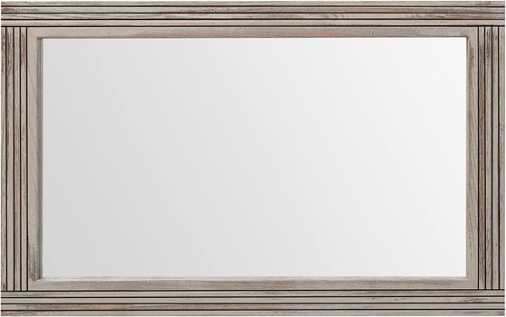 Wooden Spliced Wall Mirror for Bathroom Solid Wood Frame Rustic Farmhouse Vanity Mirror