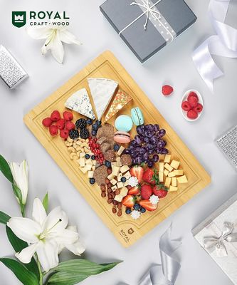 Custom Service 18X12Inch Bamboo Wood Cutting Board Sustainable Wooden Plain Color