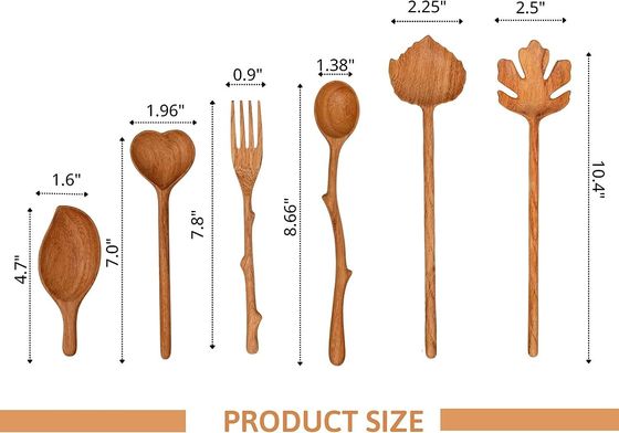 Business Gifts 6-Piece Wooden Salad Spoons and Forks Set Free Sample Offered