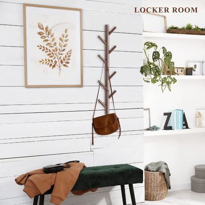 Wood Hook Wall Decor Hanger for Bedroom and Bathroom Behind Doors/On Walls Function