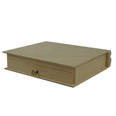 Handmade Custom Wood Book Box for Organizing and Storing Various Personal Items