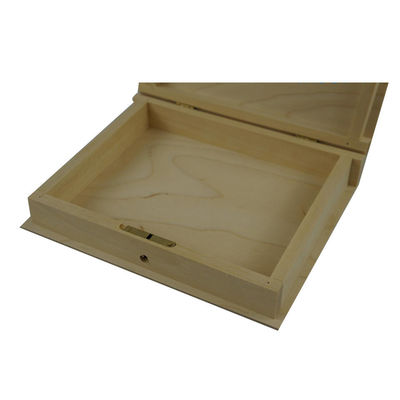 Handmade Custom Wood Book Box for Organizing and Storing Various Personal Items