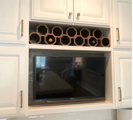 High Quantity Stackable Wooden Wine Holder for Customizable Made Countertop Wine Rack