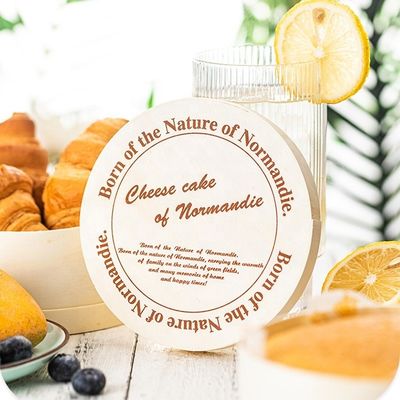 Custom Logo Poplar Bark or Custom Round Wood Veneer Fruits Container for Eco-friendly