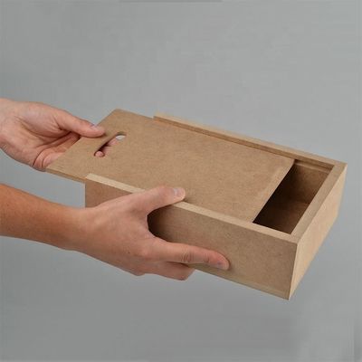 Customized MDF Wooden Boxes with Sliding Lid Free Sample Charge and Customized Logo Accepted