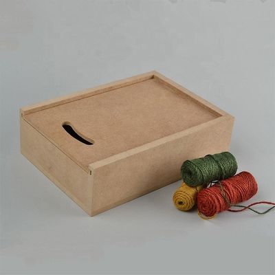 Customized MDF Wooden Boxes with Sliding Lid Free Sample Charge and Customized Logo Accepted