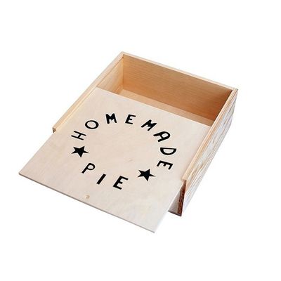 Light Weight Wooden Pie Boxes Custom Order Accepted for Handmade Food Grade Packaging