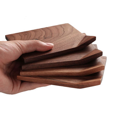 Custom Beech Wooden Cup Mat Latest Design for Eco-Friendly and Waterproof Coffee Coasters