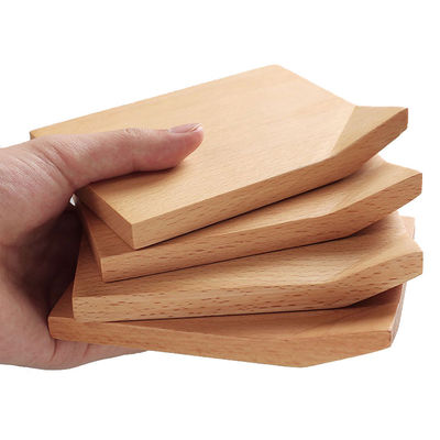 Custom Beech Wooden Cup Mat Latest Design for Eco-Friendly and Waterproof Coffee Coasters
