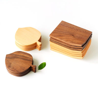 Custom Beech Wooden Cup Mat Latest Design for Eco-Friendly and Waterproof Coffee Coasters