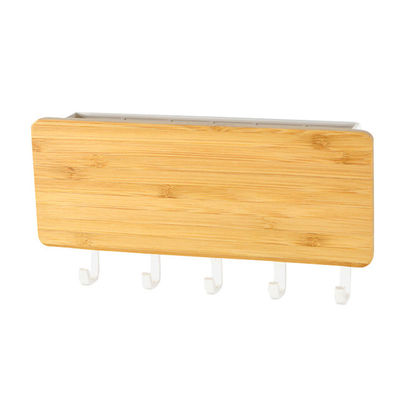 Custom Entryway Mail Holder for Wall With 5 Key Hooks Wall Mount Mail Letter Key Rack