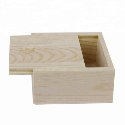Gift Package Sliding Lid Wooden Box with Customized Design and Durability