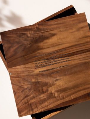 Modern Minimalist Custom Memory Box for Personalized Logo Keepsakes and Storage Holders