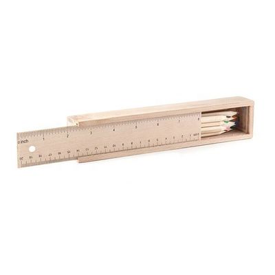 Multi-Function Sliding Wooden Pen Gift Display Box in Stain Color for Craftsmanship