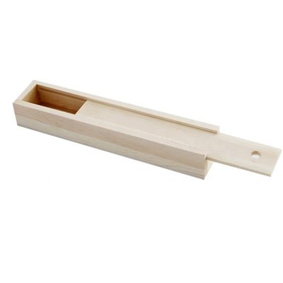 Multi-Function Sliding Wooden Pen Gift Display Box in Stain Color for Craftsmanship