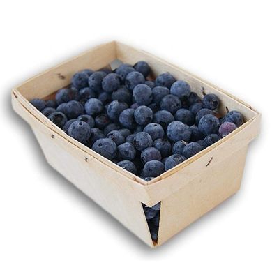 Birch or Poplar Veneer Wood Color 4 x 4 Inch Pint Fruits Baskets for Party Decors