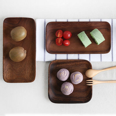 24.8x12.8x2cm Eco-Friendly Wood Serving Trays in Custom Nordic Style with Free Sample