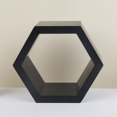 Excellent Wood Hexagon Floating Shelf Set for Home Bathroom Living Room and More